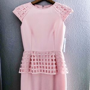 Baby pink lattice dress